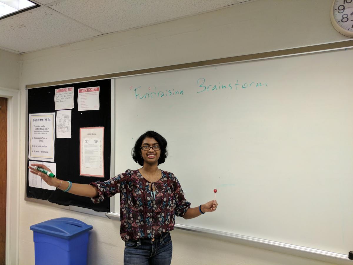 Discussing fundraising